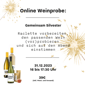 Online Weinprobe Silvester
