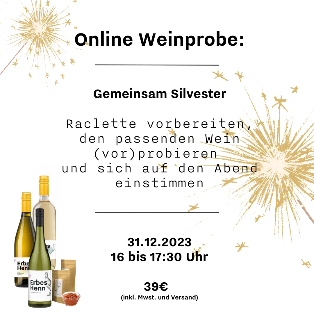 Read more about the article Online Weinprobe am Silvesternachmittag