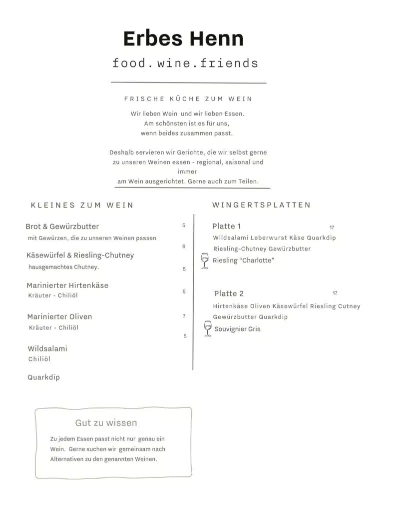 Essen in Ürzig